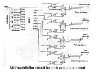 Microcontroller circuit for pick and place robot
 