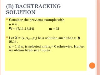 Unit-5-Backtracking-B&B.pptx in Design and Anlysis of Algorithms | PPTX