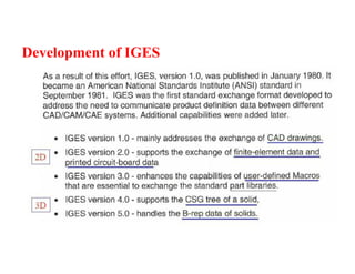Development of IGES
 