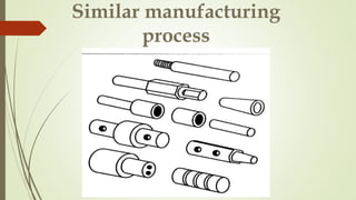 Similar manufacturing
process
 