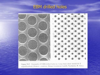 EBM drilled holes
EBM drilled holes
 