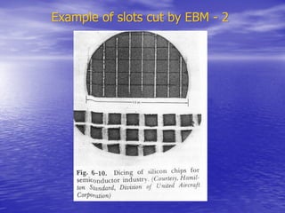 Example of slots cut by EBM - 2
Example of slots cut by EBM - 2
 