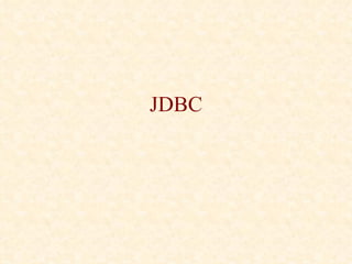 JDBC 