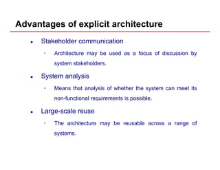 Explicit Architecture Unit 5- Architectural Design in software engineering | PDF