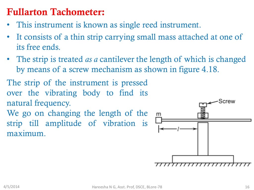 Vibration measuring instruments