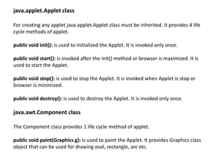 Applet | PPT