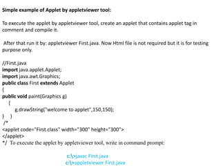 Applet | PPT