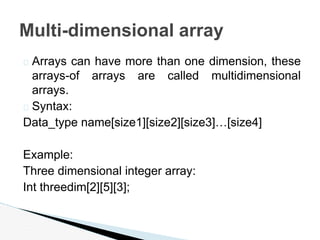 Wd Integer Array UNIT-5_Array in c_part1.pptx