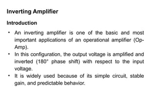 Operational Amplifier (op - amp), types of op amp | PPTX