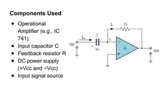 Operational Amplifier (op - amp), types of op amp | PPTX