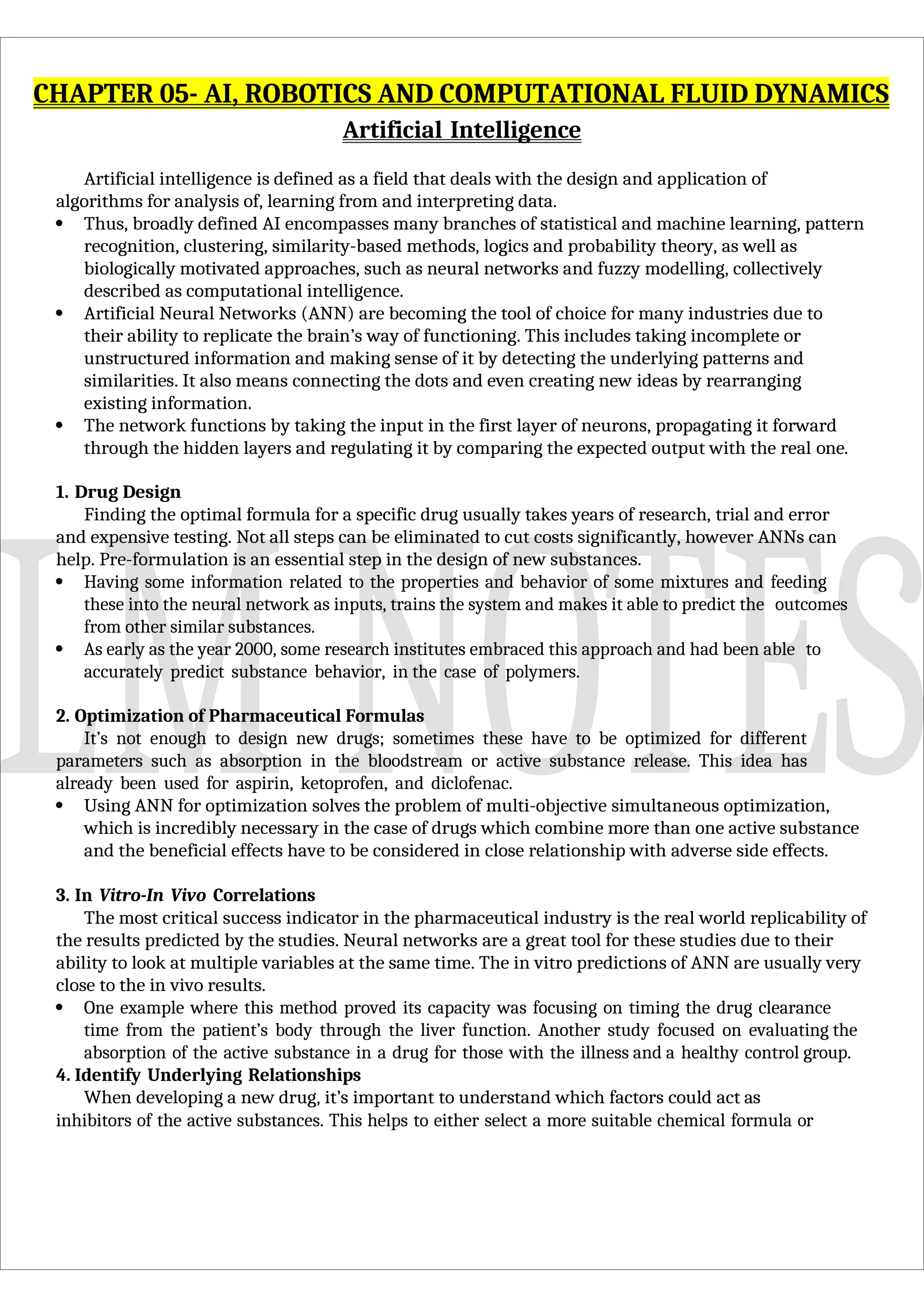 CHAPTER 05- AI, Robotics and Computational Fluid Dynamics (CADD) | DOCX