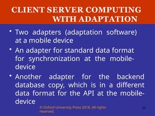 UNIT - 5 [ Client - Server Computing With Adaptation ].pptx