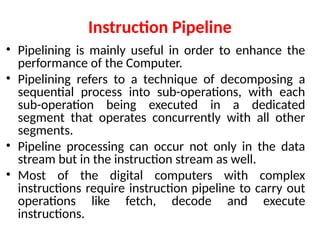 Comprehensive Overview of Pipeline and Vector Processing in Computer ...