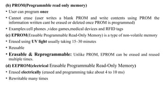 Semiconductor memories and it's functions | PPTX