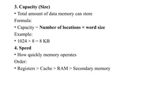 Semiconductor memories and it's functions | PPTX