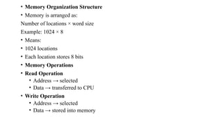 Semiconductor memories and it's functions | PPTX