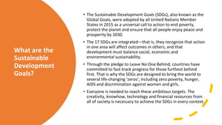 Sustainable Development Goals by United Nations | PDF