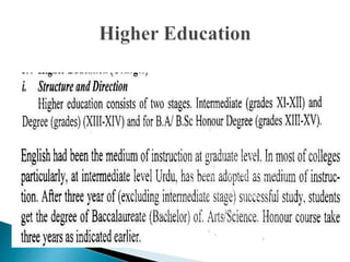 Unit 5 educational administration in pakistan