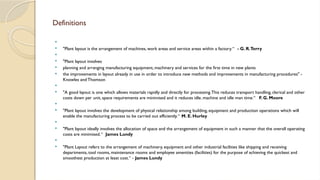 UNIT-5 FACILITY LAYOUT.1234 education management | PPTX