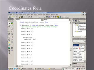 Coordinates for a
red part:
 