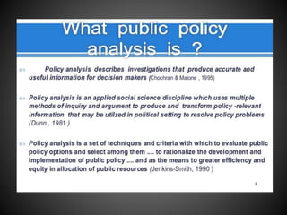 Unit  5 guidlines for policy analysis (mha)