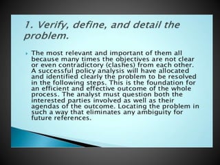 Unit  5 guidlines for policy analysis (mha)