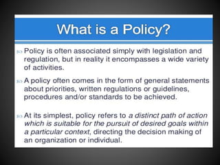 Unit  5 guidlines for policy analysis (mha)