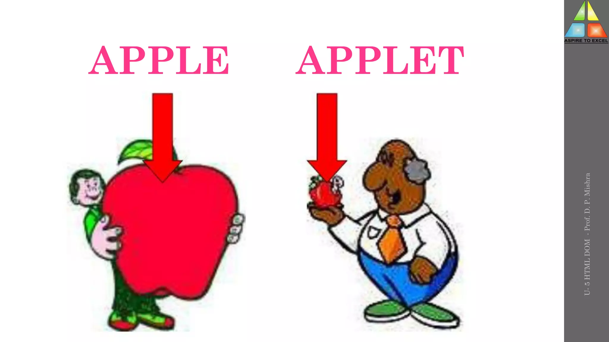 APPLE APPLET
U-
5
HTML
DOM
-
Prof.
D.
P.
Mishra
 