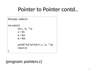 pointers in c programming - example programs | PPTX