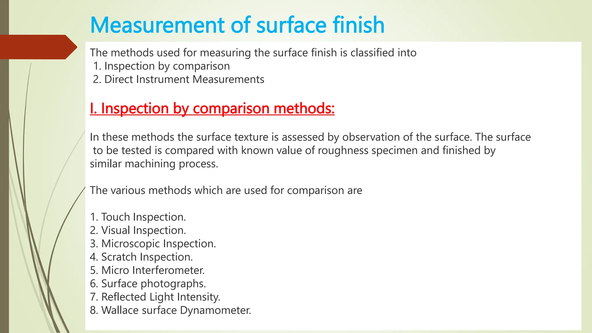 SURFACE ROUGHNESS MEASUREMENT. PPTS.pptx