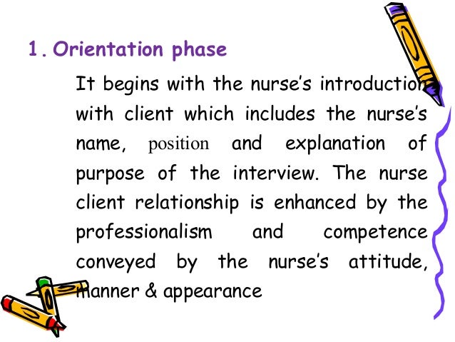 what occurs during the working phase of the nurse-client relationship