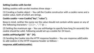 Servlet Cookie Simple Example Unit-5 PPT-1.ppt can be referred as notes | PPTX