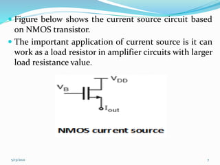 Current Source Using Cmos Analog CMOS | PPTX
