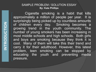 problem-solution essay - | PPTX