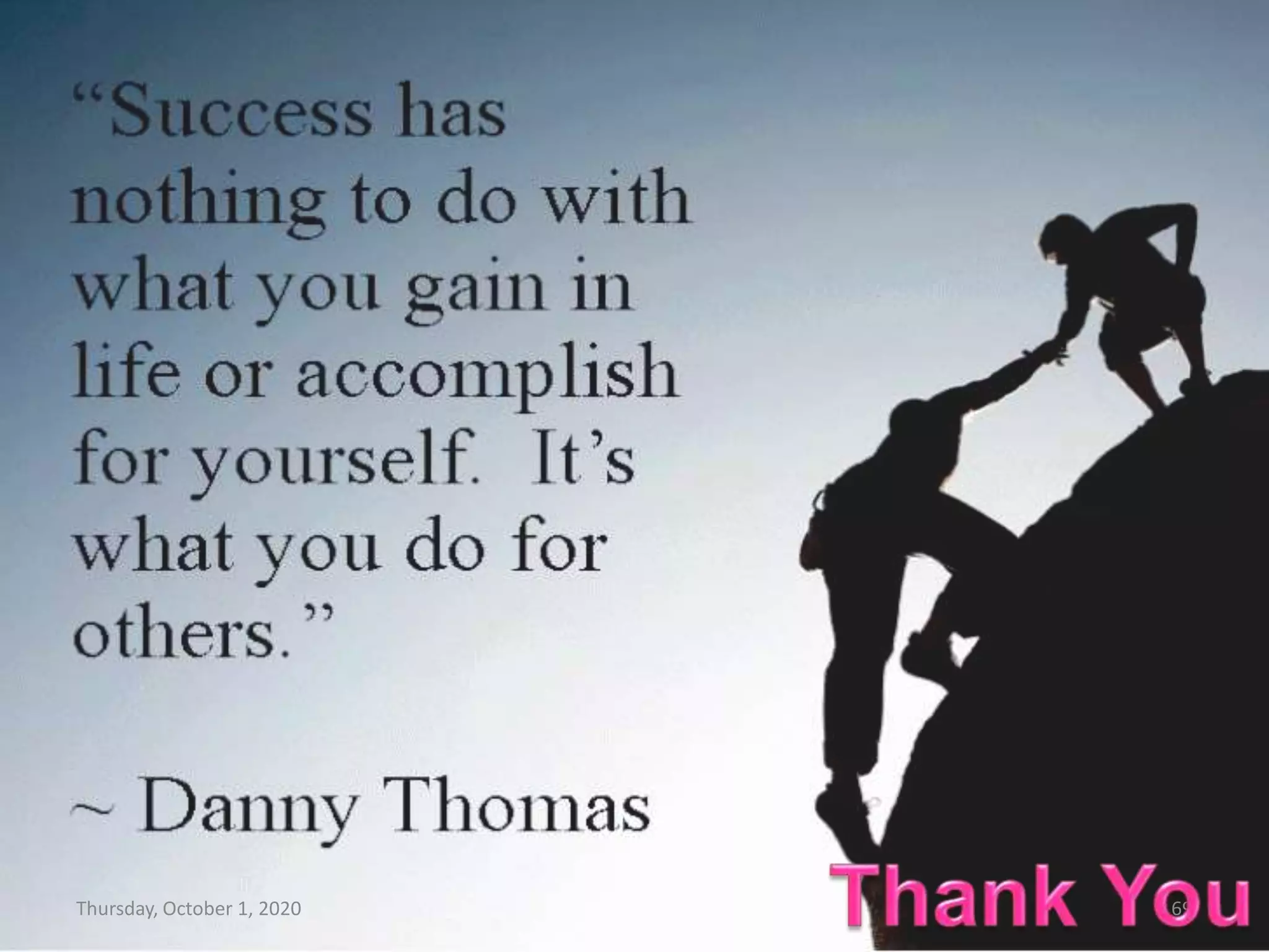 Thursday, October 1, 2020 69
 