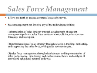 Unit 5 Sales Management