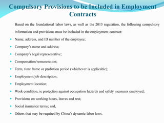 Employment practices in us and china | PDF