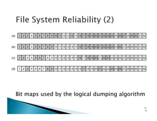 Bit maps used by the logical dumping algorithm
17
9
 