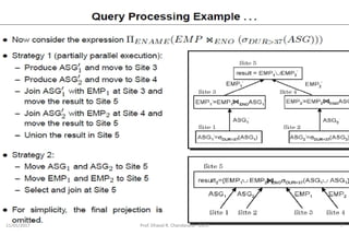 Distributed DBMS - Unit 6 - Query Processing | PPT