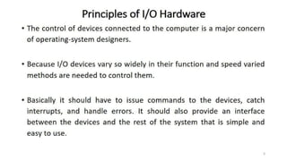 OS Unit 6 - I/O Management | PPT