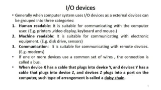 OS Unit 6 - I/O Management | PPT