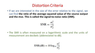 DC - Unit - 6 - Mathematical Preliminaries for Lossy Coding