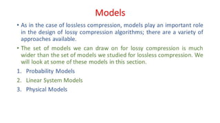 DC - Unit - 6 - Mathematical Preliminaries for Lossy Coding