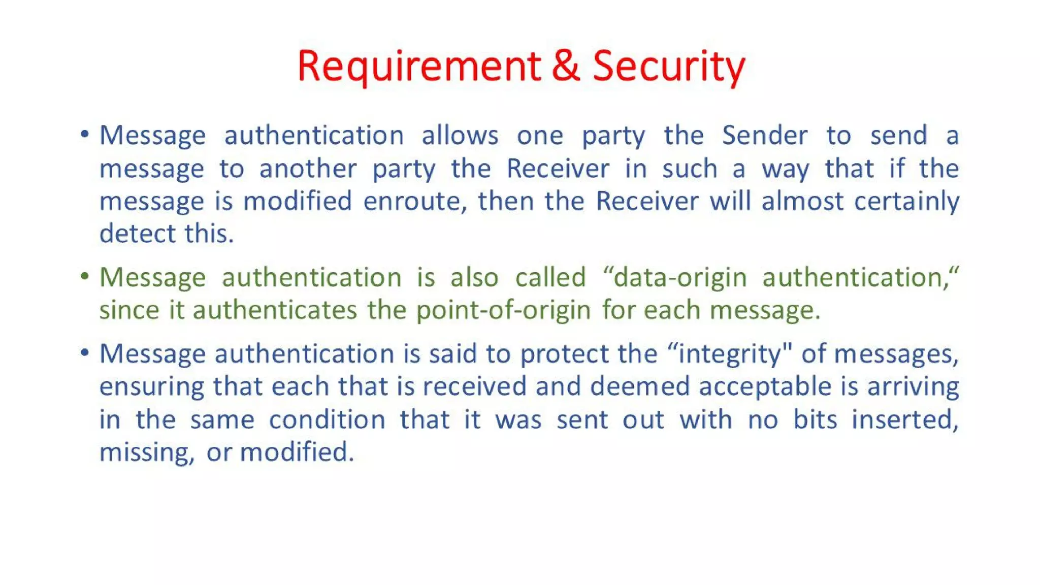 CNS - Unit - 6 - Message Authentication Code