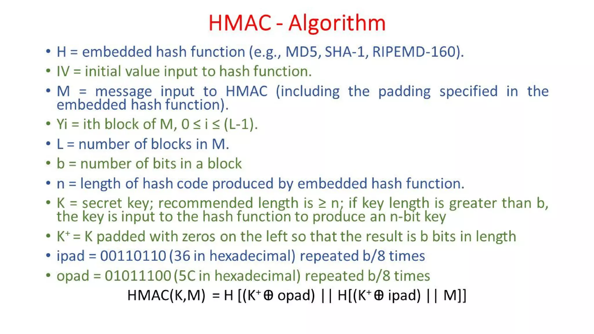 CNS - Unit - 6 - Message Authentication Code
