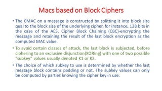 CNS - Unit - 6 - Message Authentication Code | PDF