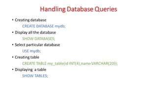 WD - Unit - 6 - Database Connectivity using PHP
