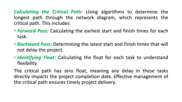 Activity Planning: Objectives, Project Schedule, Network Planning Model ...