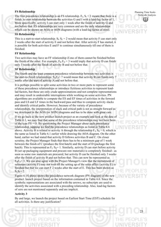 Planning time scale network analysis and network diagrams | PDF