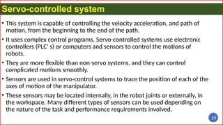Servo Unit Program Unit-6 - Robotics pdf or ppt in the hdhhhdjdjjdjjdjj | PPTX